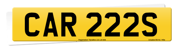 Registration number CAR 222S